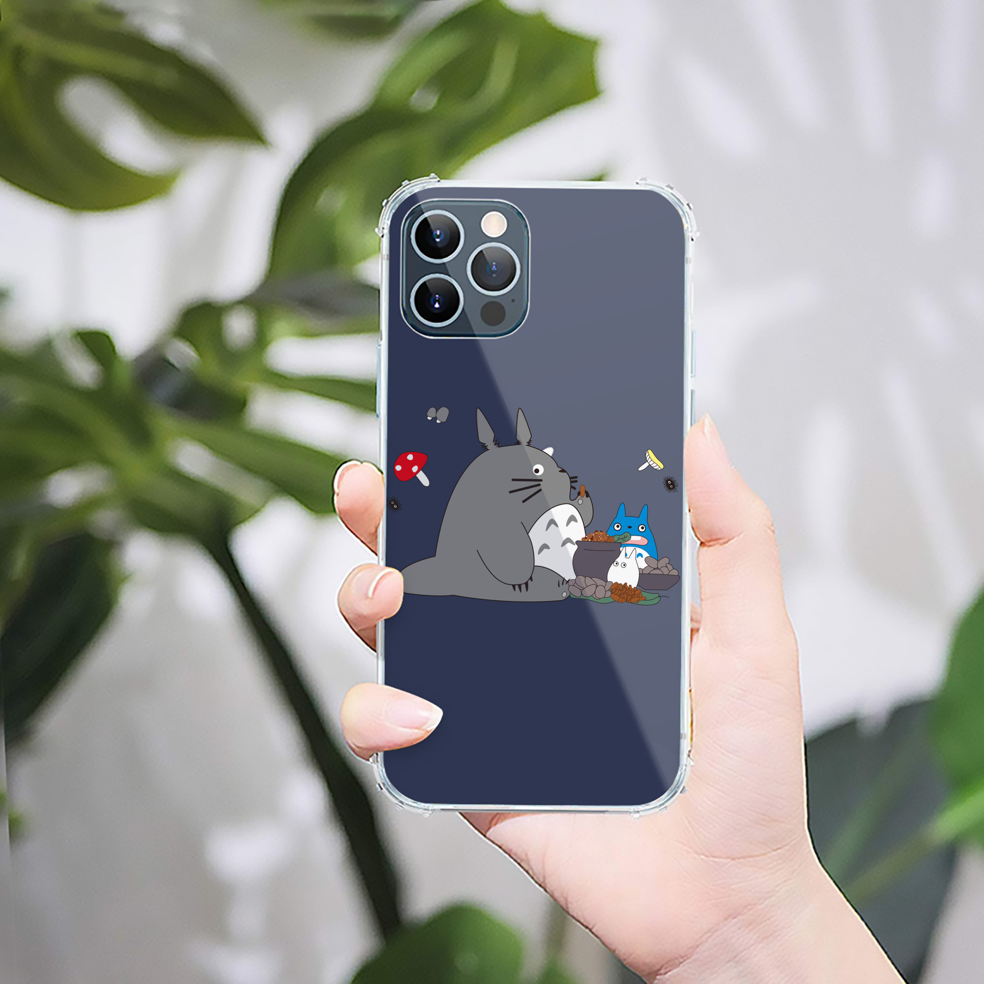 （画像用） となりのトトロ 草壁メイ 草壁サツキ My Neighbor Totoro Satsuki Kusakabe Mei Kusakabe 【iPhone 12シリーズ対応】透明スマホケース（クリアソフトケース）